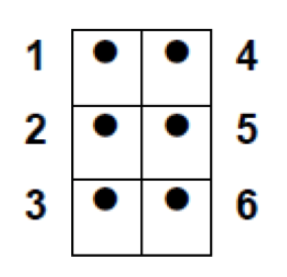 Braille dots